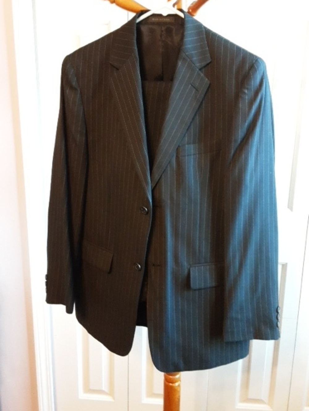 Boys Chaps Black Suit Size 18R.